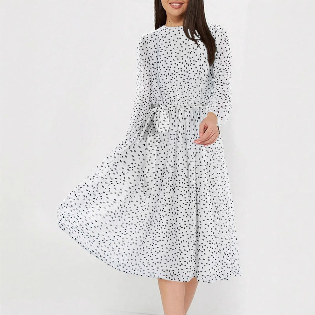 Floral Print Tie Waist Maxi Dress for Women