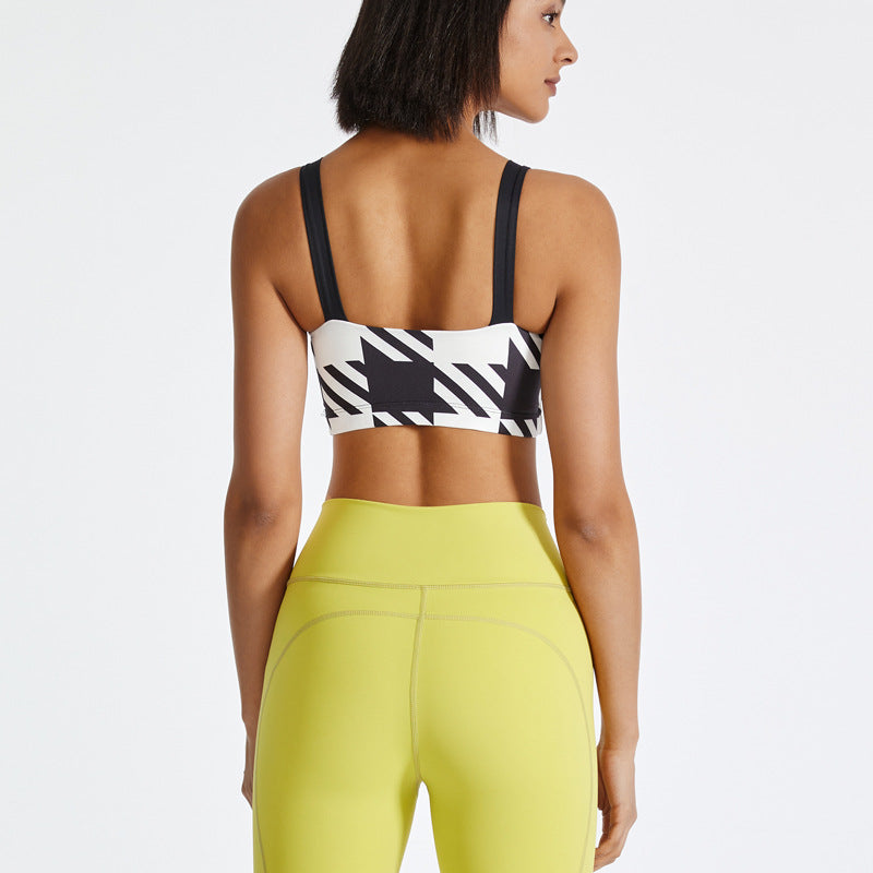 Spring And Summer New Sports Underwear Women'S Nude Feeling Gathering Beautiful Back Fitness Running Yoga Bra