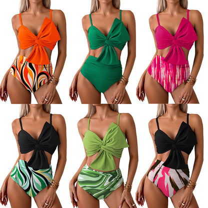 New High-Waisted Bikini Swimsuit With Removable Pads