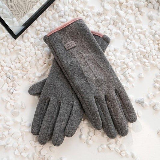 Winter Soft Windproof Thick Fleece Thermal Gloves