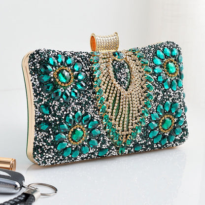 Rhinestone Clutch Evening Bag Stylish Vintage Party Handbag
