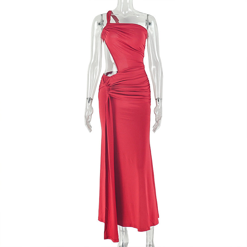 Sleeveless Asymmetrical Bodycon Dress
