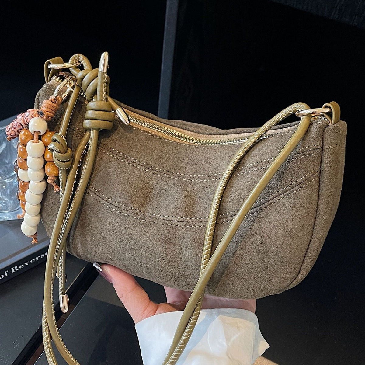Vintage Style Shoulder Dumpling Bag for Women