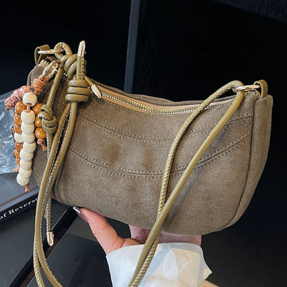 Vintage Style Shoulder Dumpling Bag for Women