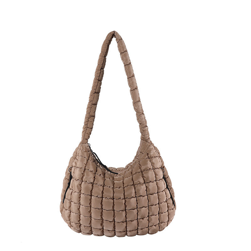 Solid Color Cloud Bag Large Capacity Shoulder Bag