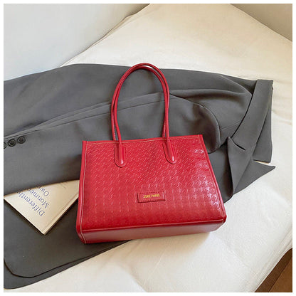 Large Capacity Houndstooth Tote Bag For Women Casual Stylish