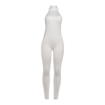 Sexy Backless Halter Neck Bodysuit For Women