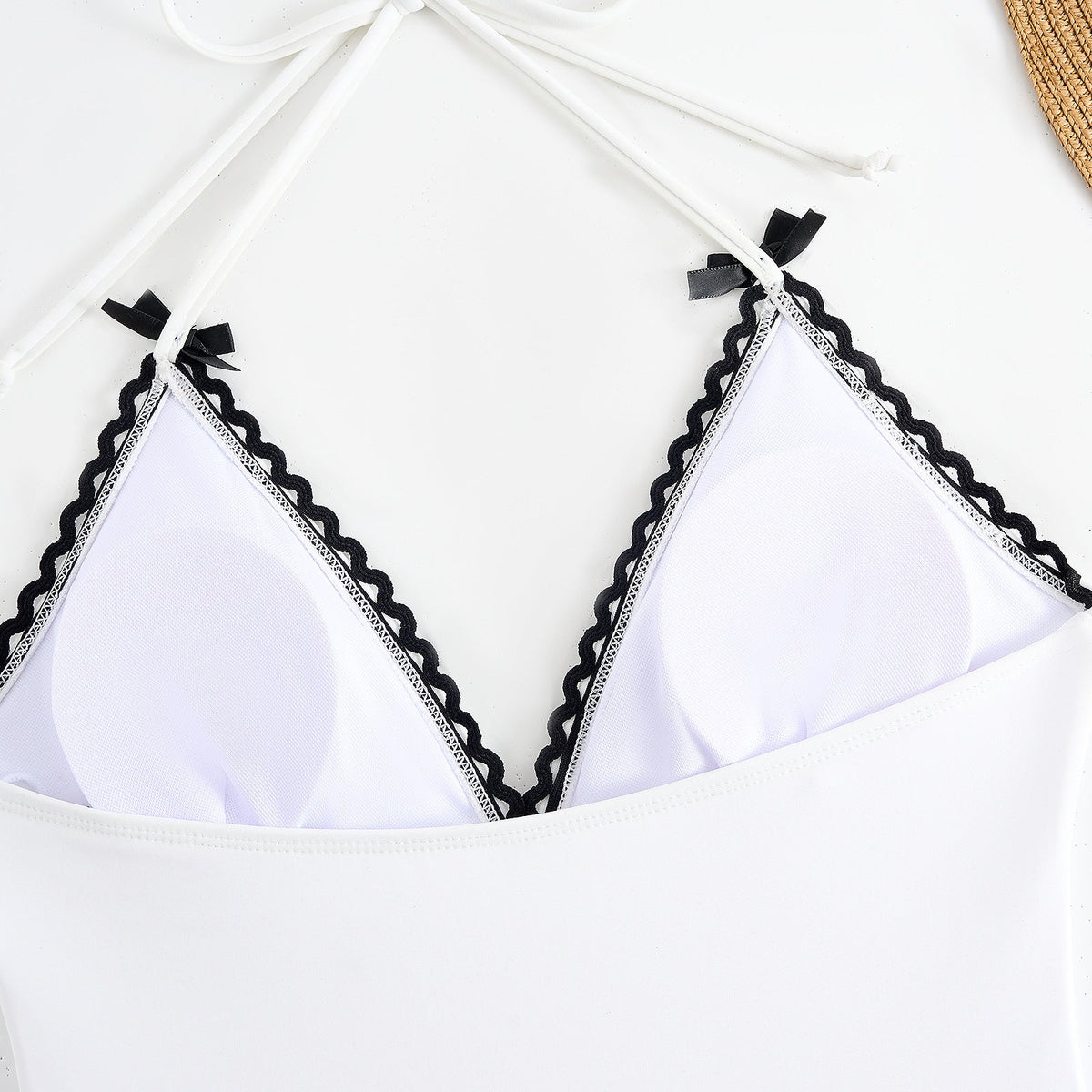 String One Piece Swimwear with Cover