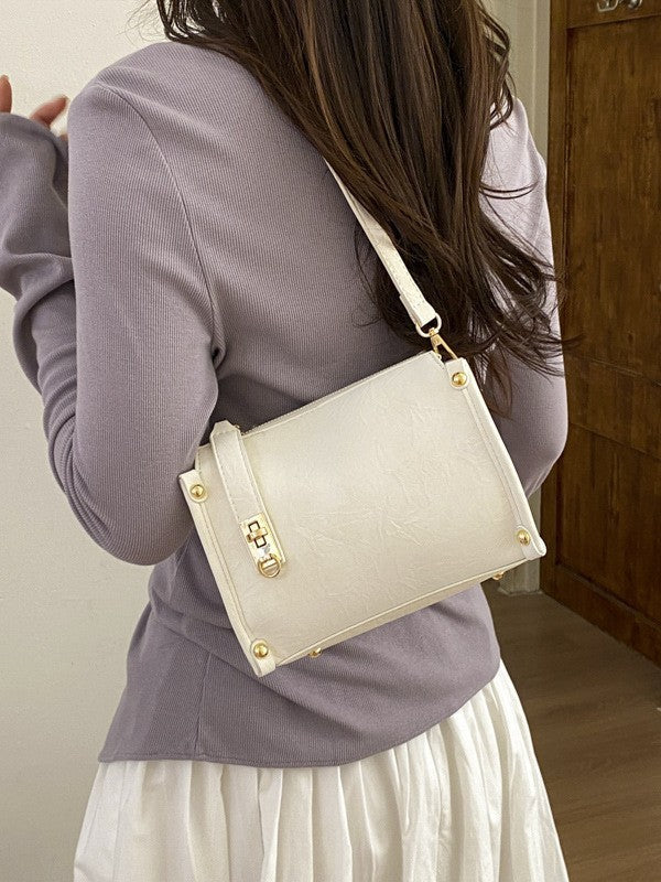 Trendy Candy Color Mini Tote Bag Stylish Commuter Bag
