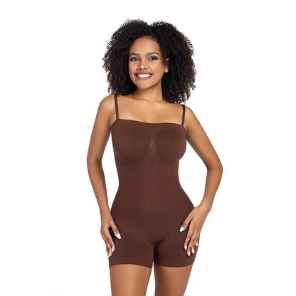 High-Waisted Shaping Bodysuit With Thong And Boyshort Options