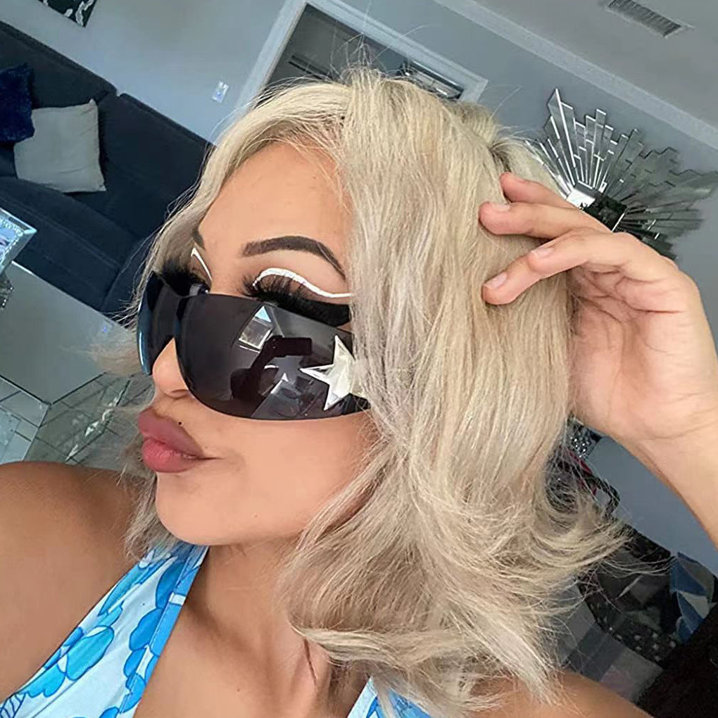 Y2K Star-Shaped Cat-Eye Sunglasses Trendy Casual Shades