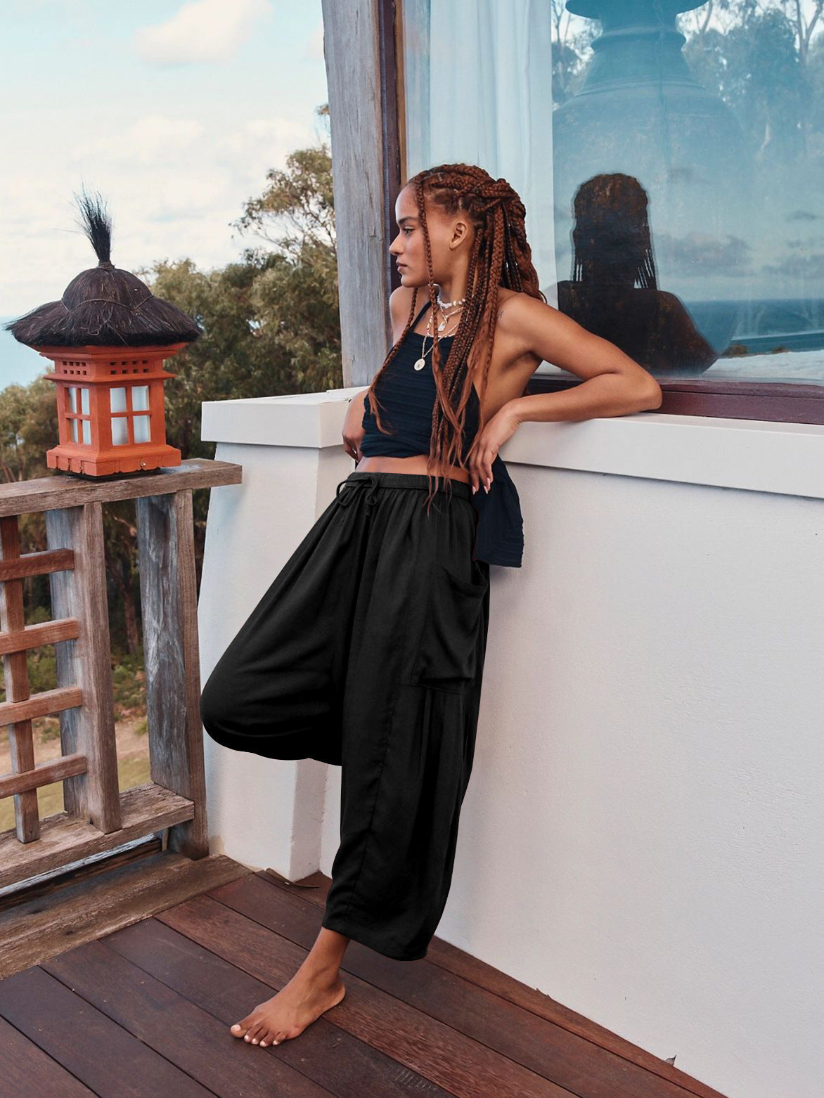 New Wide Leg Pants, Women'S Loose Fitting Sports Yoga Pants, Casual Pants, Home Pants, Artificial Cotton Pants
