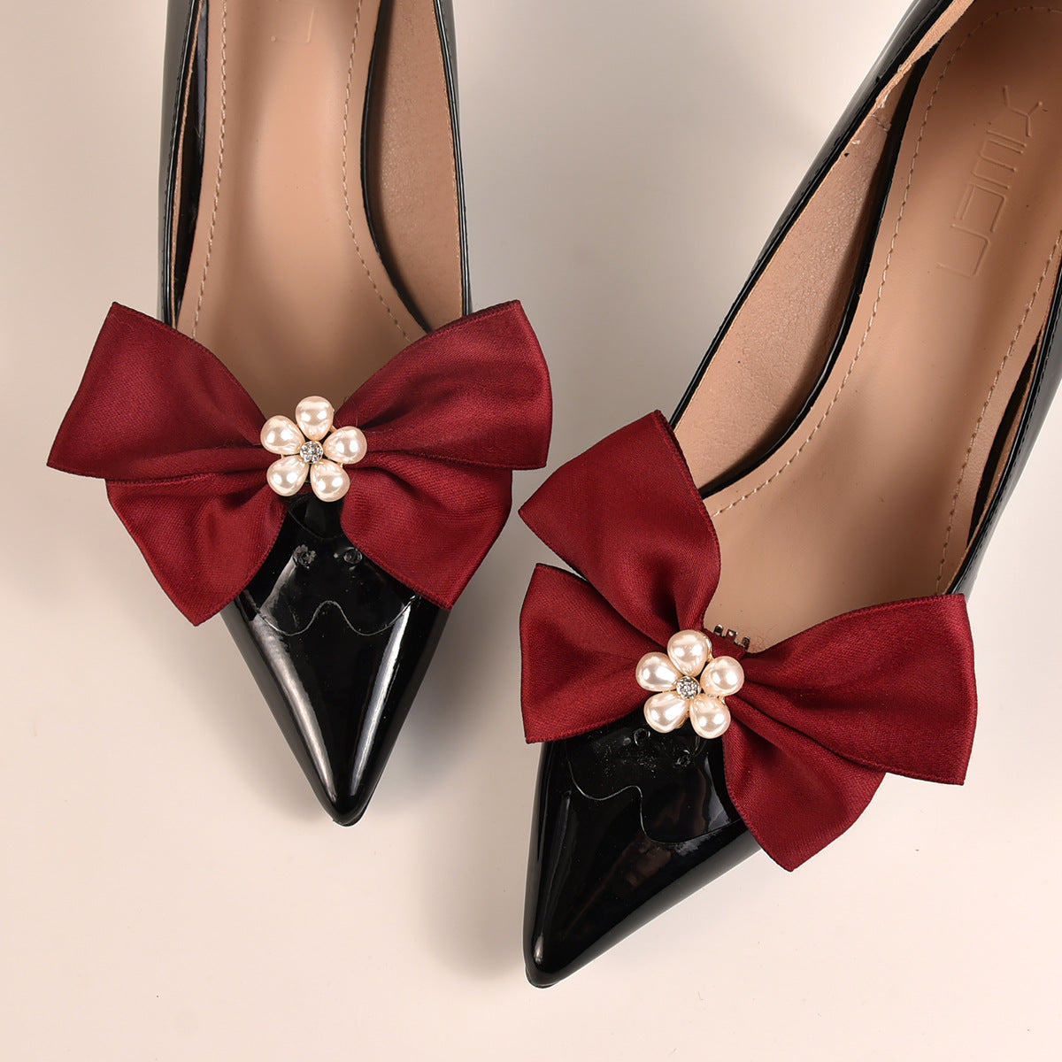 White Butterfly Alloy Shoe Clips for Wedding Accessories