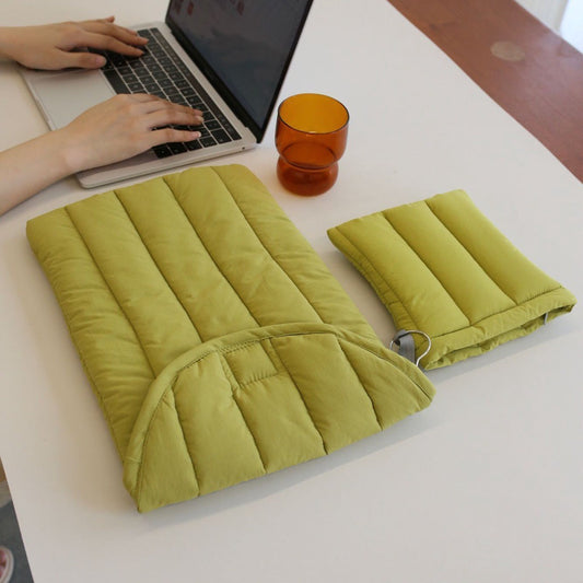 Solid Color Padded Simple Laptop Ipad Bag