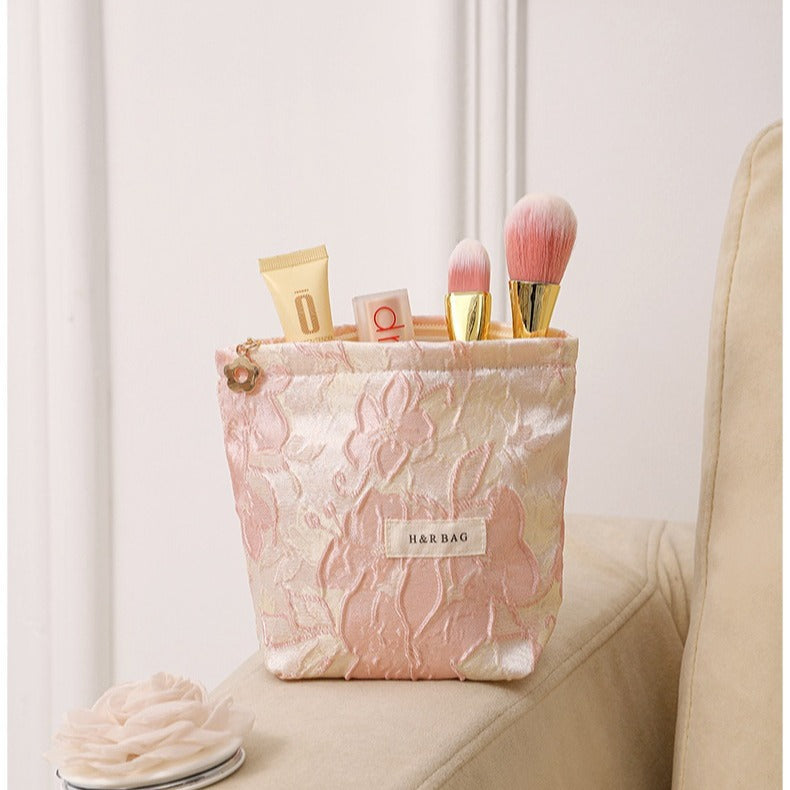Colorful Embroidery Portable Cosmetic Bag