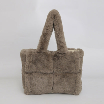 Minimalist Fluffy Large Capacity Tote Bag