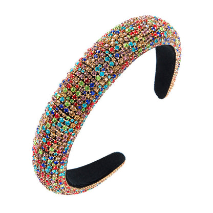 Baroque Crystal Sponge Headband For Women