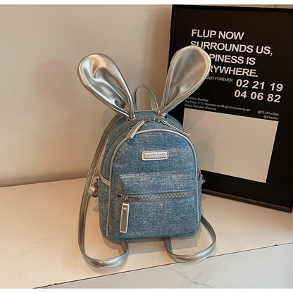 Stylish Denim Backpack for Women Casual College Bag