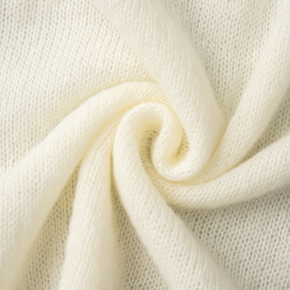 Knitted Polo Short Sleeve Sweater With Puff Sleeves