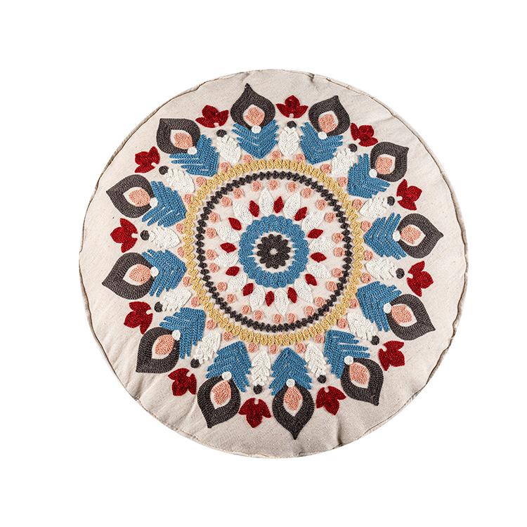 New Exotic Moroccan Style Cushion Cover Famous Family Style Round Cushion Cover Famous Hotel Model Room Pillow Cover