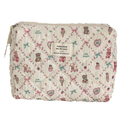 Floral Sheep Makeup Bag Portable Travel Toiletry Organizer