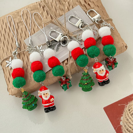 Funny Santa Claus Christmas Style Bag Charm