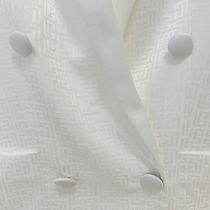 Acetate Satin Double-Breasted Suit Pants Set
