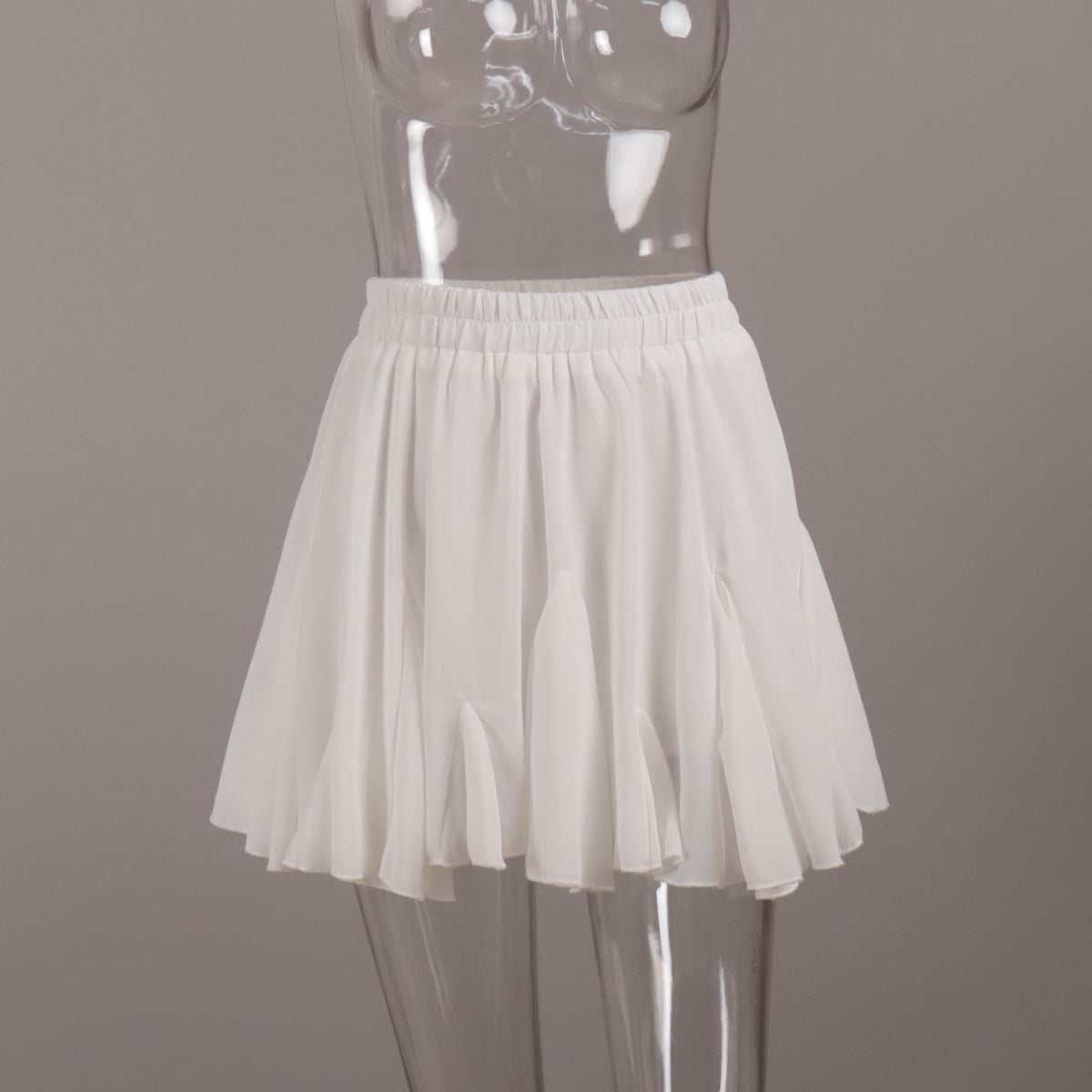 Y2K Street Style Ruffled Mini Pleated Skirt