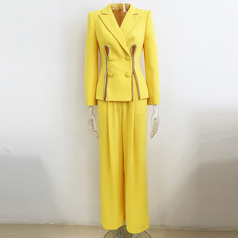 Bling Pantsuit with Cut-Out Detail