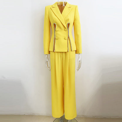 Bling Pantsuit with Cut-Out Detail