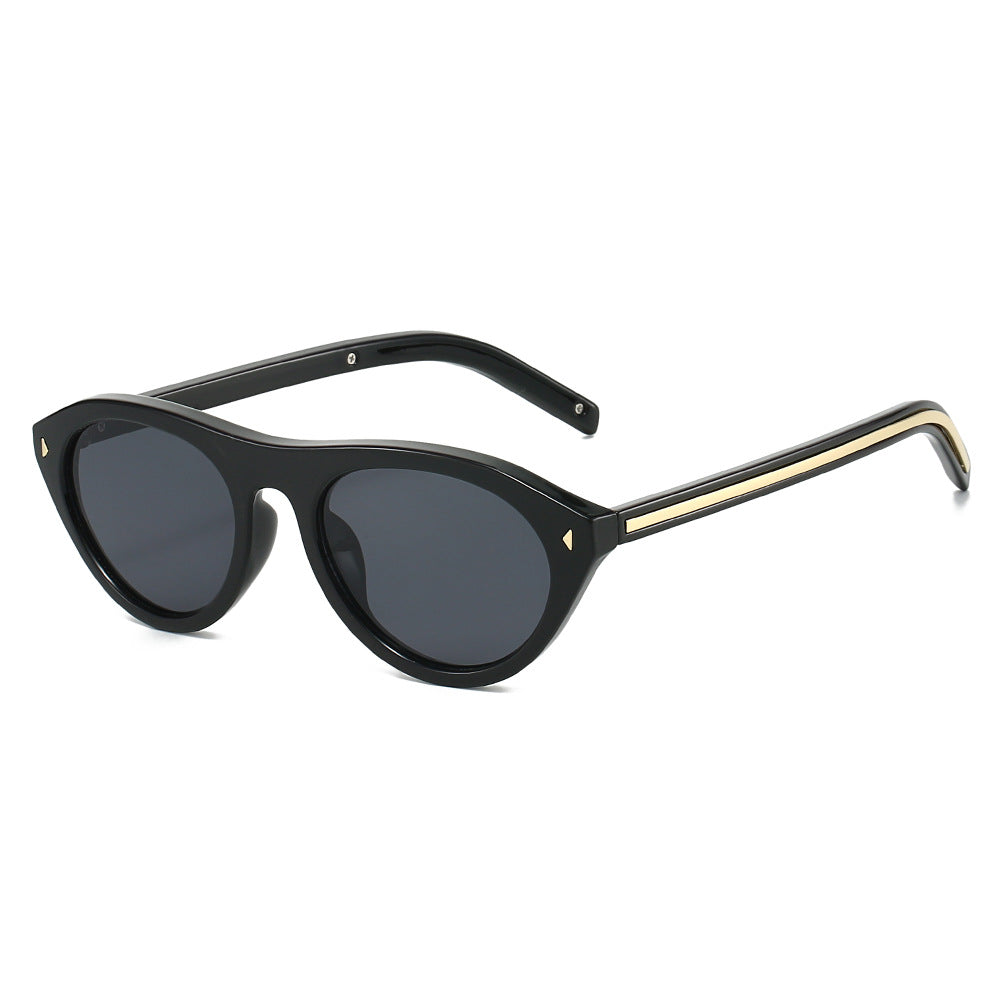 Cat Eye Oval Sunglasses Trendy UV400 Protection