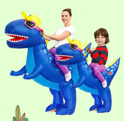 Halloween Children'S Costume Dinosaur Inflatable Clothes Adult Kids Dinosaur Clothes Mounts Tyrannosaurus Christmas