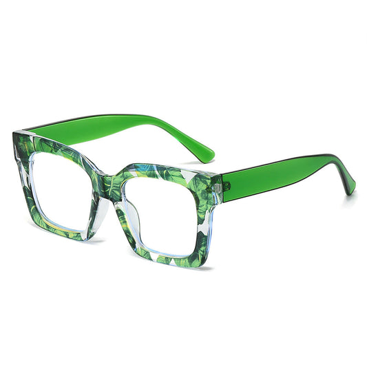 Trendy Floral Pattern Anti-Blue Light Glasses