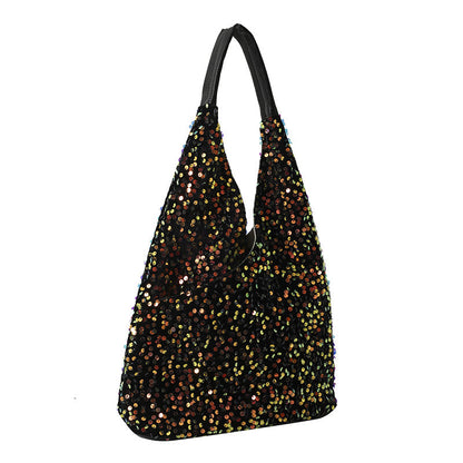 Trendy Women's PVC Sequined Shoulder Bag