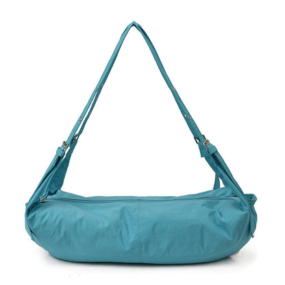Chic Colorful Wrinkled Crossbody Bag Large Capacity Casual Tote