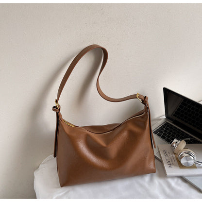 Large Capacity Commuter Tote Bag for Women - Retro Minimalist Design