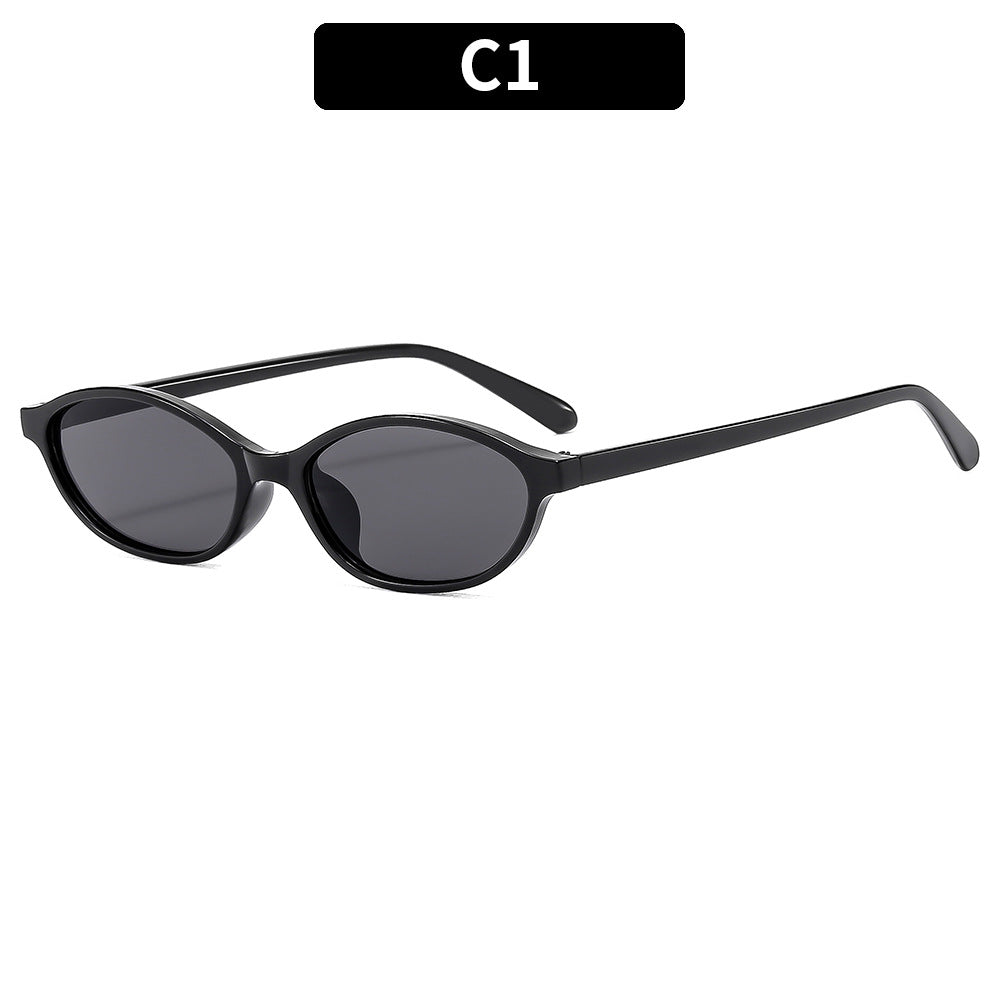 Retro Oval Sunglasses Chic UV400 Protection Eyewear