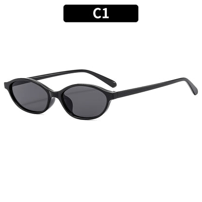 Retro Oval Sunglasses Chic UV400 Protection Eyewear