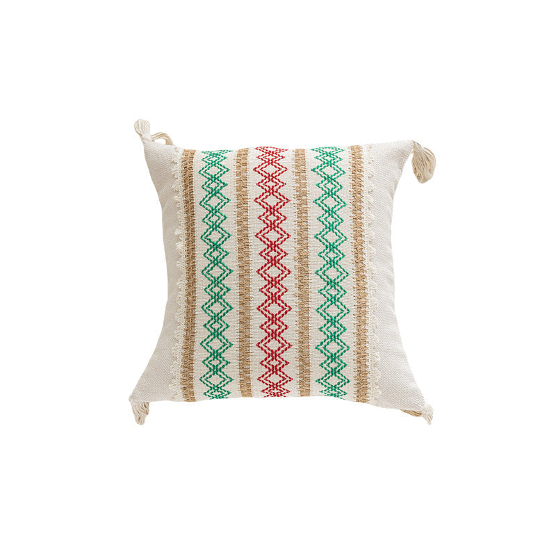Minimalist Christmas Jacquard Tassel Cushion Covers