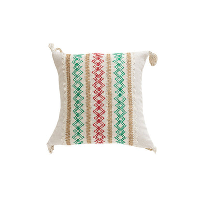 Minimalist Christmas Jacquard Tassel Cushion Covers