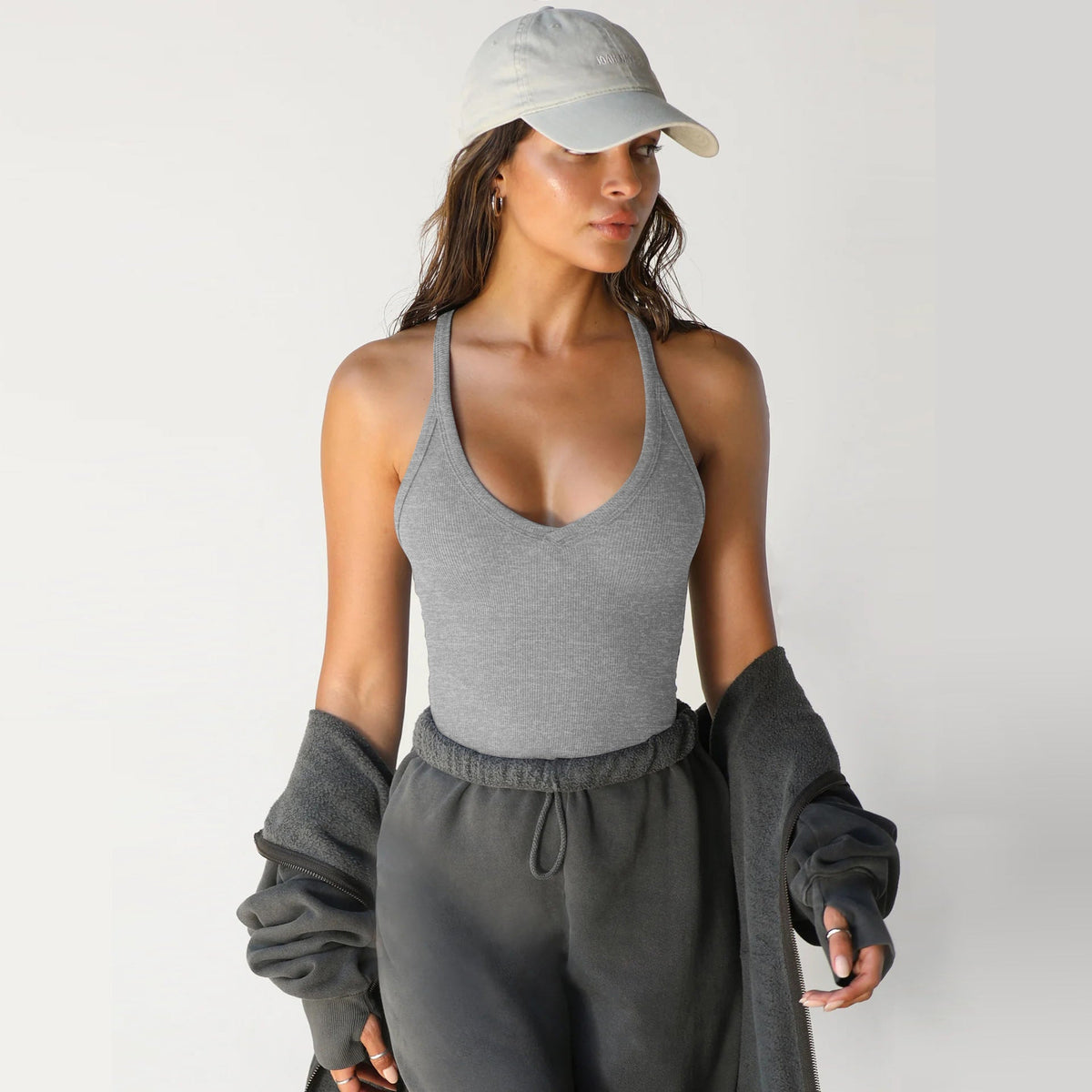 Sexy Slim Knitted V-Neck Spaghetti Top