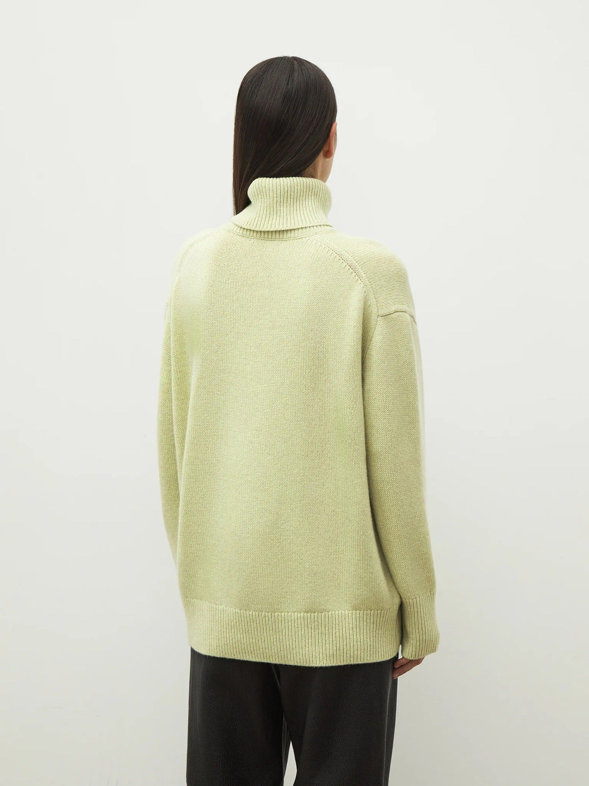 Winter Turtleneck Oversized Ribbed Knit Sweater