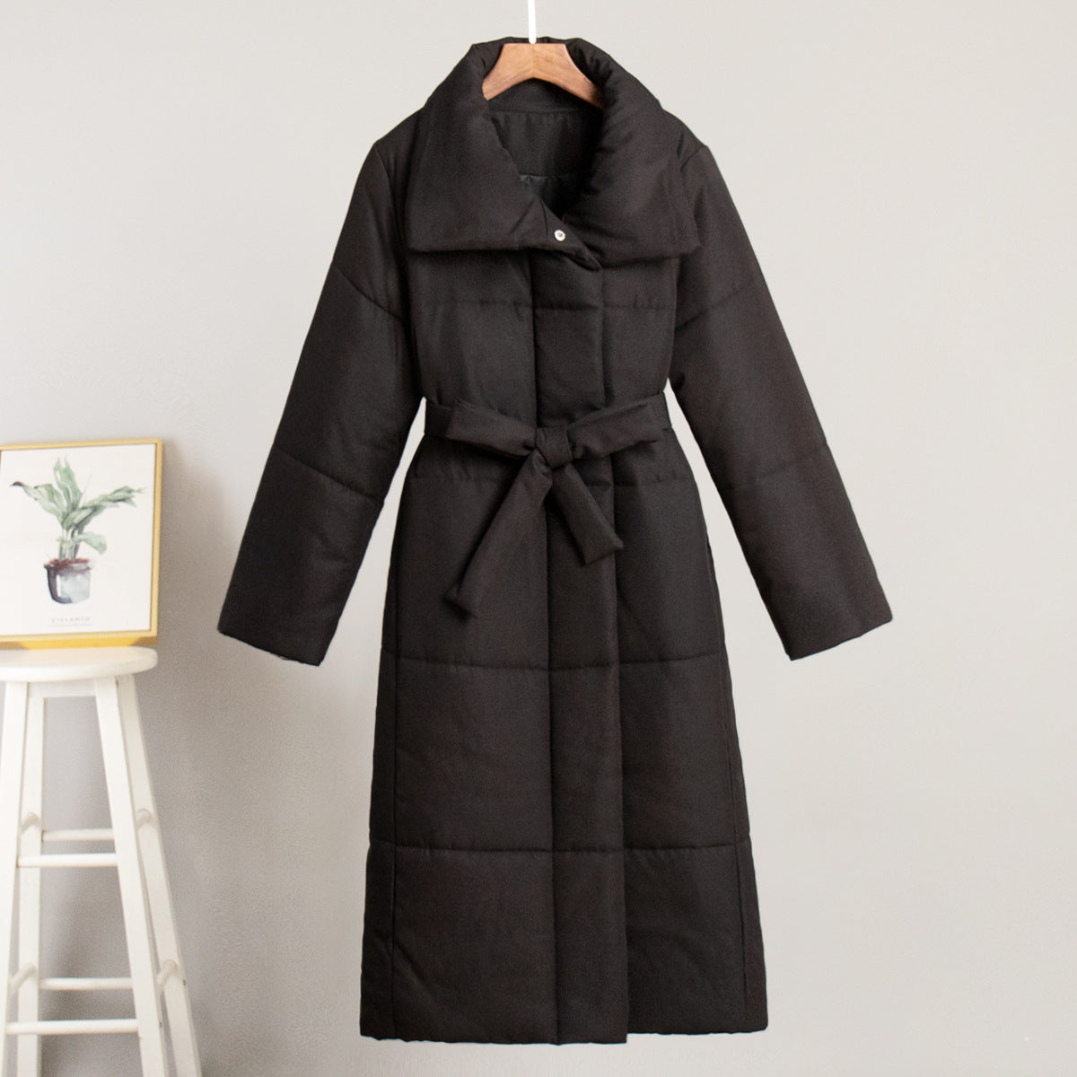 Long Cotton Jacket Casual Warm Coat