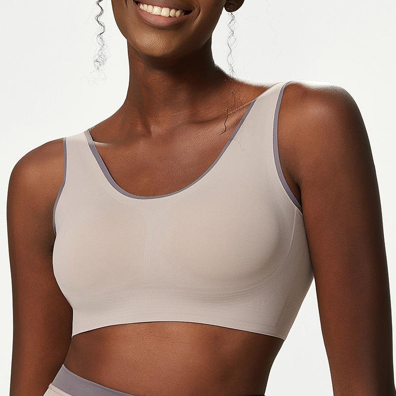 Sports Bra Female Buckle Yoga Bra Seamless Yoga Bra