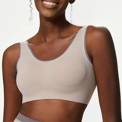 Sports Bra Female Buckle Yoga Bra Seamless Yoga Bra