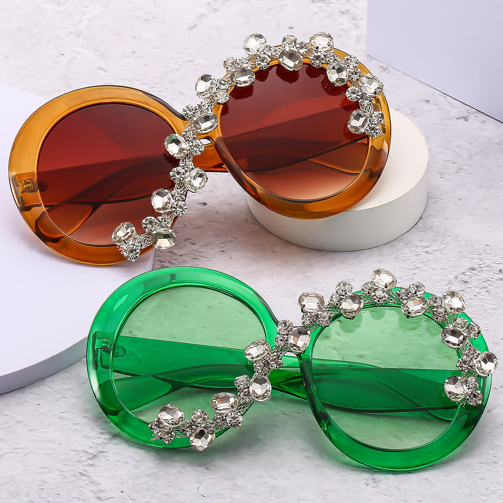 Round Frame UV400 Sunglasses Stylish Retro Fashion