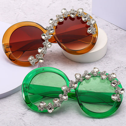 Round Frame UV400 Sunglasses Stylish Retro Fashion