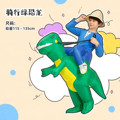Halloween Children'S Costume Dinosaur Inflatable Clothes Adult Kids Dinosaur Clothes Mounts Tyrannosaurus Christmas