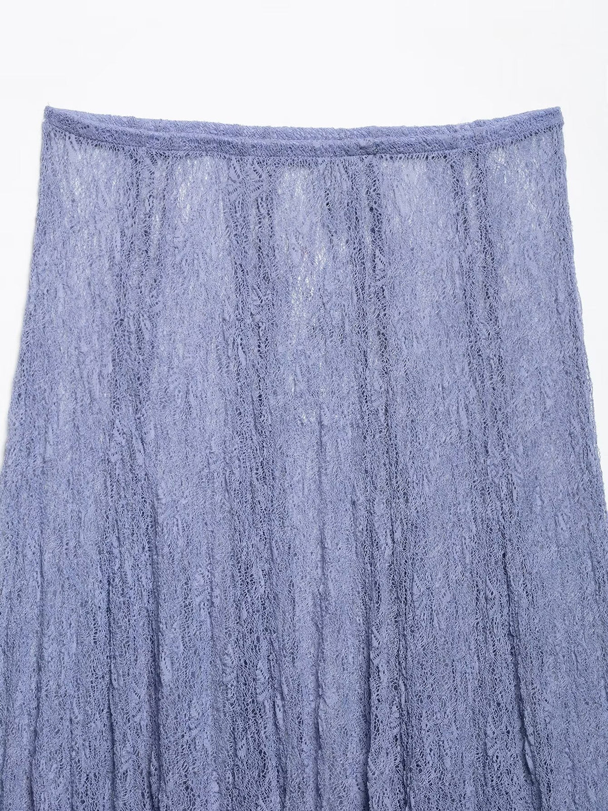 Lace Ruffle Spaghetti Top Maxi Skirt Sets