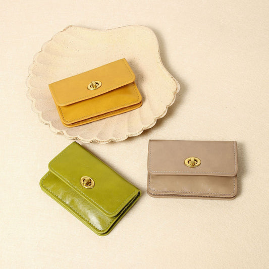 Vintage Solid Color Card Cases Wallets